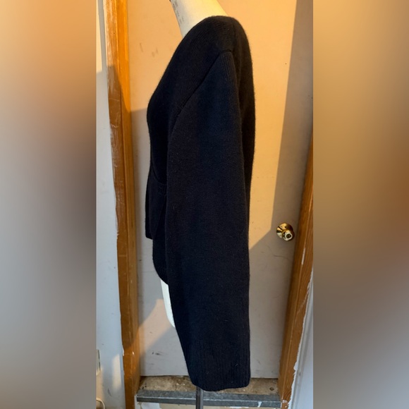 $2200 KHAITE Scarlet Cashmere Cardigan in Black - Size L - Picture 6 of 13